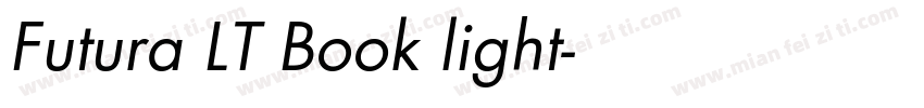 Futura LT Book light字体转换